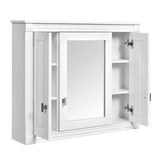 Bathroom Wall Cabinet with Mirror, Wall Mounted Medicine Cabinet with 4 Shelves, Mirrored Door Over N710P252503K