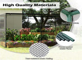 Black 106.56.5 ft Garden Crop Cage with Wind-Proof Metal Frame, Zippered Doors Plant Protection 19175982