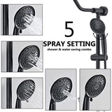 Handshower Shower Head with Handheld Shower System with 8" Rain Shower Head W121949749