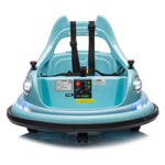 ZUN 12V ride on bumper car for kids,electric car for kids,1.5-5 Years Old,W/Remote Control, LED Lights, W1396132725