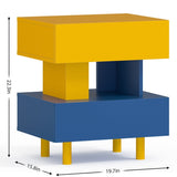 Modern Nightstand End Side Table with Large Storage Space Bedside Table for Bedroom Living Room and W2178138773