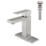 Single Handle Bathroom Sink Faucet with Pop-Up Drain W2287P357133