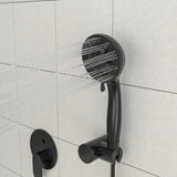 ZUN 10" Rain Shower Head Systems, Dual Shower Heads, Matte black,Wall Mounted shower W1243P147344