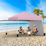 14 X 9.2 FT Pop up Canopy Tent - Pink 06291281