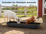 2-piece dual-purpose plastic livestock feed trough Suitable for daily feeding of horses, goats, 93951136