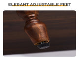 Brown P2 Particleboard with 3D Paper Solid Wood Legs 61*45*68CM 2-Drawer with Lower Divider 37845828