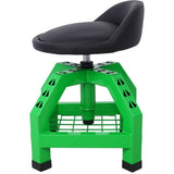 Pneumatic 360 Degree Swivel Mechanics Rolling Creeper Seat, Heavy Duty Rolling Mechanics W46590154
