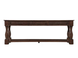 63inch Long Wood Console Table with 3 Drawers and 1 Bottom Shelf for Entryway Hallway Easy Assembly W1202114034