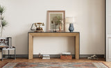 Mirod Elegant Console Table,Fireplace Design,Simple and Functional with High-Quality Wood Veneer Top N760P253329D