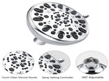 Drill-Free Stainless Steel Slide Bar Combo Rain Showerhead 7-Setting Hand, Dual Shower Head Spa W121947468