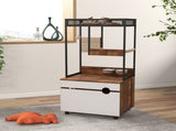 Cat Litter Box Enclosures with Cat Tree Tower, Cat Furniture ,Cat Cabinet W1687106558