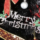 6ft 1050 Branches PVC Christmas Tree Black 26490395