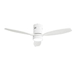 ZUN 52 Inch Indoor Outdoor Ceiling Fan Solid Wood Fan Blade Noiseless Reversible Motor Remote Control W934P147089