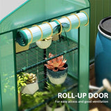 4 Tier Mini Small Greenhouse Green 17404091