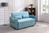 MEGA Pull Out Sofa Bed, Modern Adjustable Pull Out Bed Lounge Chair with 2 Side Pockets, 2 Pillows W97543708