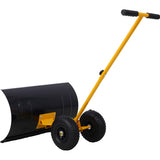 Snow Shovel with Wheels, Snow Pusher, Cushioned Adjustable Angle Handle Snow Removal Tool, 29" 41813238