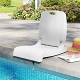 Outdoor swimming pool chairs with folding function-White 94449115
