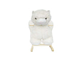 Kids Ride-On Rocking Horse Toy with Lullaby Song,Alpaca Rocking Toy with Hand Puppets and Safety 21598762