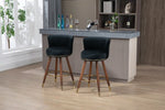 ZUN COOLMORE Counter Height Bar Stools Set 2 for Kitchen Counter Solid Wood Legs with a fixed height W153968289