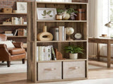 4-Tier Freestanding Bookcase with Open Shelving, Milk Mocha 50380631