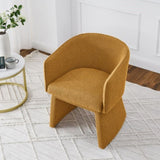 ZUN Modern style simple and elegant chair, orange leisure chair, suitable for dining/bedroom/living W487P186359