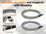 6AN 70" Braided Transmission Cooler Lines Kit For Ford AOD 4R100 OFK19-70-SS 12334823