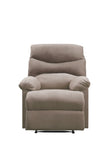Light Brown Recliner with Pillow Top Arm B062P215436