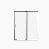 56-60" W x 72" H Semi-Frameless Sliding Shower Door, 5/16" Clear SCGG Tempered Glass, Matte W2011P272617