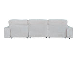 Modern Corduroy 3-Seater Sofa with 3 Throw Pillows, Deep Seat Couch with Soft Ribbed Upholstery and 72564124
