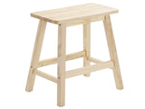 Set of 2 Saddle Seat Counter Stools, 24" Wood Bar Stools for Dining Room Kitchen Pub Chair, Wood 95221143