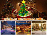 2Pack Solar Christmas Tree Lights 37.4in - 100 LED 4 Colors 8 Modes, IP44 Waterproof Outdoor Pathway 66699131