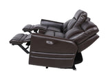 Sophisticated Motion Loveseat - Top-Grain Leather, Power Leg Rest, Power Articulating Headrest B081109571