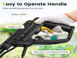 10 Amp Electric Tiller - 380 RPM Garden Cultivator with 4 Blades, 14" Working Width & Foldable 23475212