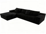 98.4*66.9"Modular sectional sofa seat,Upholstered compressed couch for living W3819P562165