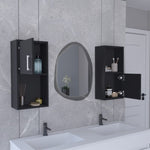 ZUN Oba 2-Pc Wall-Mounted Bathroom Medicine Cabinet with Open and Closed Storage B200P188846