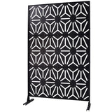 Outdoor & Indoor Privacy Metal Privacy 76" H48" W, Freestanding Decorative Privacy W465P193277