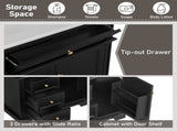 30" Bathroom Vanity with Sink, One Tip-out Drawer, Three Drawers, Door Shelf, Soft Closing Door, 08388650