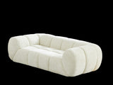 Chenille Pure Foam Sofa, Quilted Cloud Sofa, Deep-Seat Chenille Pure Foam Sofa, Comfortable W834P442225