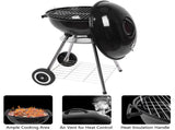 18 Inch Apple Charcoal Stove Enamel White Side Wheel Diameter 15cm 77676883