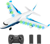 4DRC G2 RC Plane 4-Axis Fighter Jet 2.4Ghz 2 Channel RC Aircraft with LED 2 Batteries,Kids Gifts 18649076