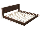 Solid Wood Platform Bed Frame with Headboard, No Box Spring Needed, Floor-standing bed, Easy 05799278