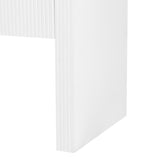 U_STYLE Striped Storage Cabinet with 4 Doors , Adjustable, Suitable for Study,Entrance and Living WF321487AAK