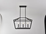 3-Light Farmhouse Kitchen Island Lighting,5 Light Industrial Linear Chandelier for Dining Room Metal W5008P465017
