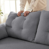 Human Dog Bed, Lazy Sofa Couch, 78.7" Multi-Functional Foldable Sofa Bed, 3-in-1 Teddy Fabric W1885P277277