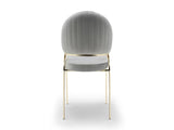 Ruby Modern & Contemporary style chair made with Metal & Gold Legs in Gray Color B009P241743