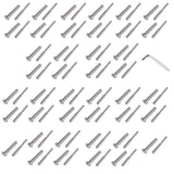50Pcs 3/16 Inch T316 Stainless Steel Cable Railing Hardware System Kit with Allen Key 58947190