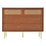 ZUN Dresser for Bedroom, Chest of Drawers, 6 Drawer Dresser, Floor Storage Drawer Cabinet for Home 86191087