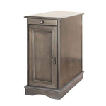 ZUN Modern Transitional Design 1pc Side Table / Storage Cabinet Gray Color USB Outlet B011P191197