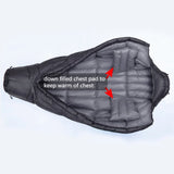 Kamperbox MP8000 Extreme Cold Weather Down Sleeping Bag DWR Coated 20D Ripstop Nylon Shell Duck Down 11678059