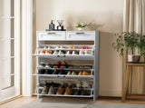 3 drawers, 2 lifters, top panel, shoe cabinet, particleboard, 80*25*120cm, white 77015694